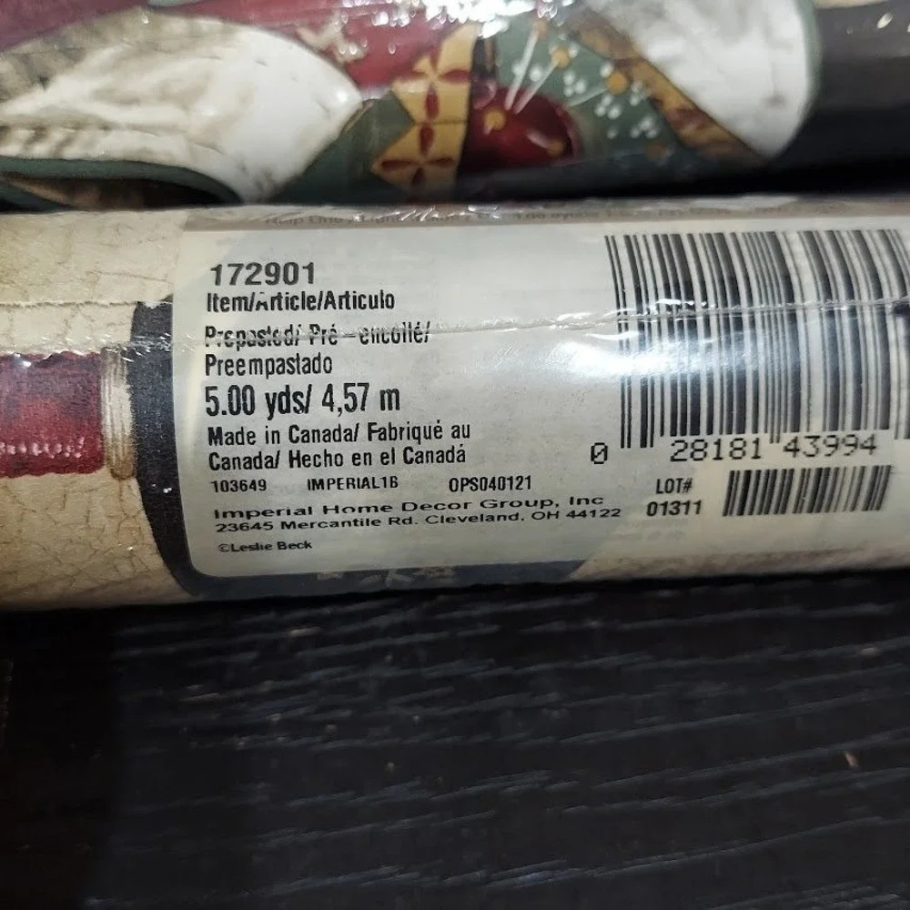 4 Rolls Imperial Leslie Beck Sewing Quilting Wallpaper Border  Prepasted 172901